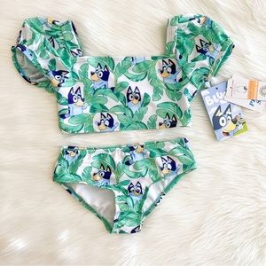 Bluey 2pc Girls Swimsuit 5t